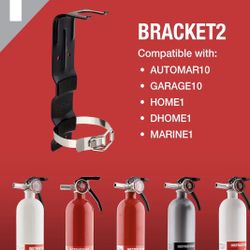 FIRST ALERT BRACKET2 Replacement Fire Extinguisher Bracket,Black