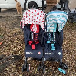 Doble Stroller Boy And Girl 