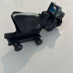 Trijicon ACOG Green Crosshair With Trijicon Rmr Green Delta 