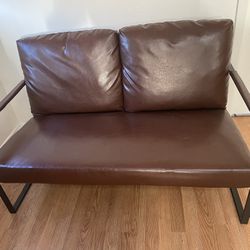 Small Leather Couch 