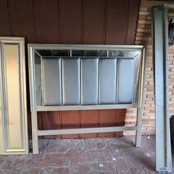 Queen Bed Set Headboard Foot Board 4 Drawer Chester And Side Table 