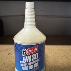 Redline 5w30 High Performace Motor Oil, 1 quart