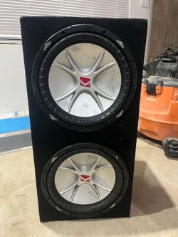 Dual 12’s kicker speakers w box
