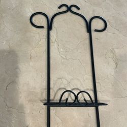 Hanging Black Wrought Iron  Rack