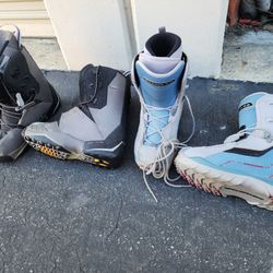Snowboard Boots Size 10.5 And 8. $80 A Pair