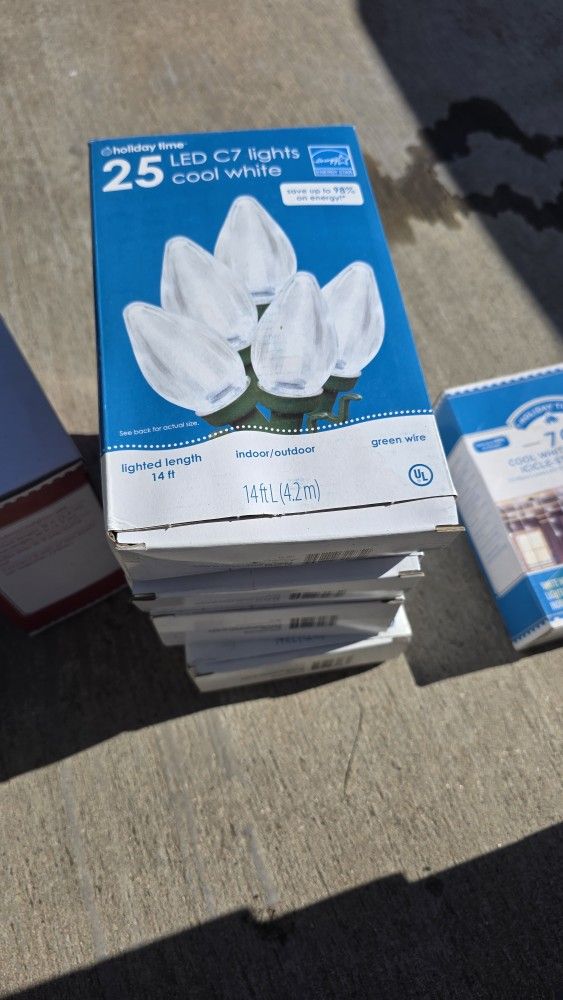 Cool White LED C7 Lights 4 Packs