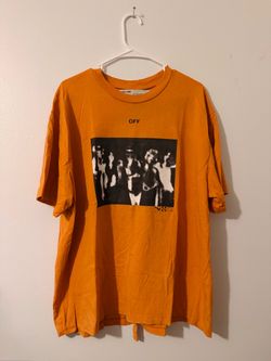 Off White Spray Paint Arrows Orange Tee Virgil Abloh 2020 sz Small