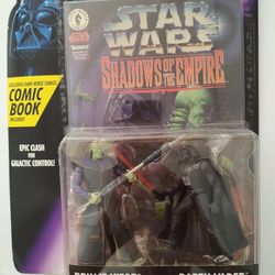 Shadows Of The Empire Comic With Prince Xizor And Vader Figures.