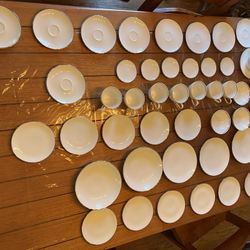 Antique China Set -50 PCS Johann Haviland Bavaria Germany Wedding Ring