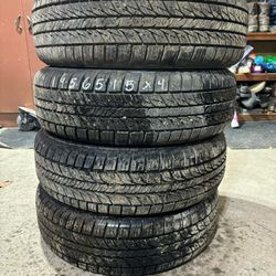 (4) - 195/65/15 General Altimax RT43 Tires 