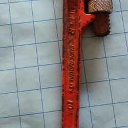 Vintage CRAFTSMAN 10" Adjustable Pipe Wrench Heavy