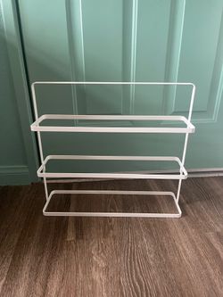 White shoe rack