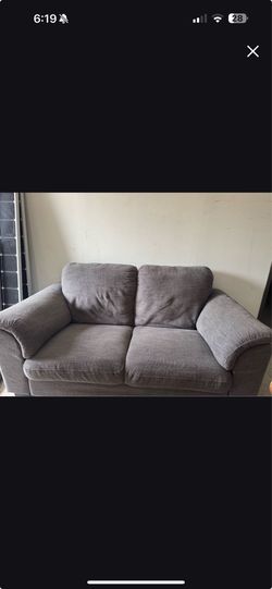 Gray cloth sofa