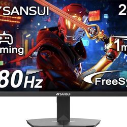 SANSUI 24 Inch Gaming Monitor 180Hz, DP 1.4 & HDMI 2.0 Ports High Refresh Rate Computer Monitor, Racing FPS RTS Modes, 1ms Response Time 110% sRGB