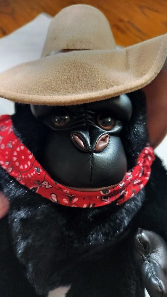 Cowboy Gorilla Plush Stuffed Animal