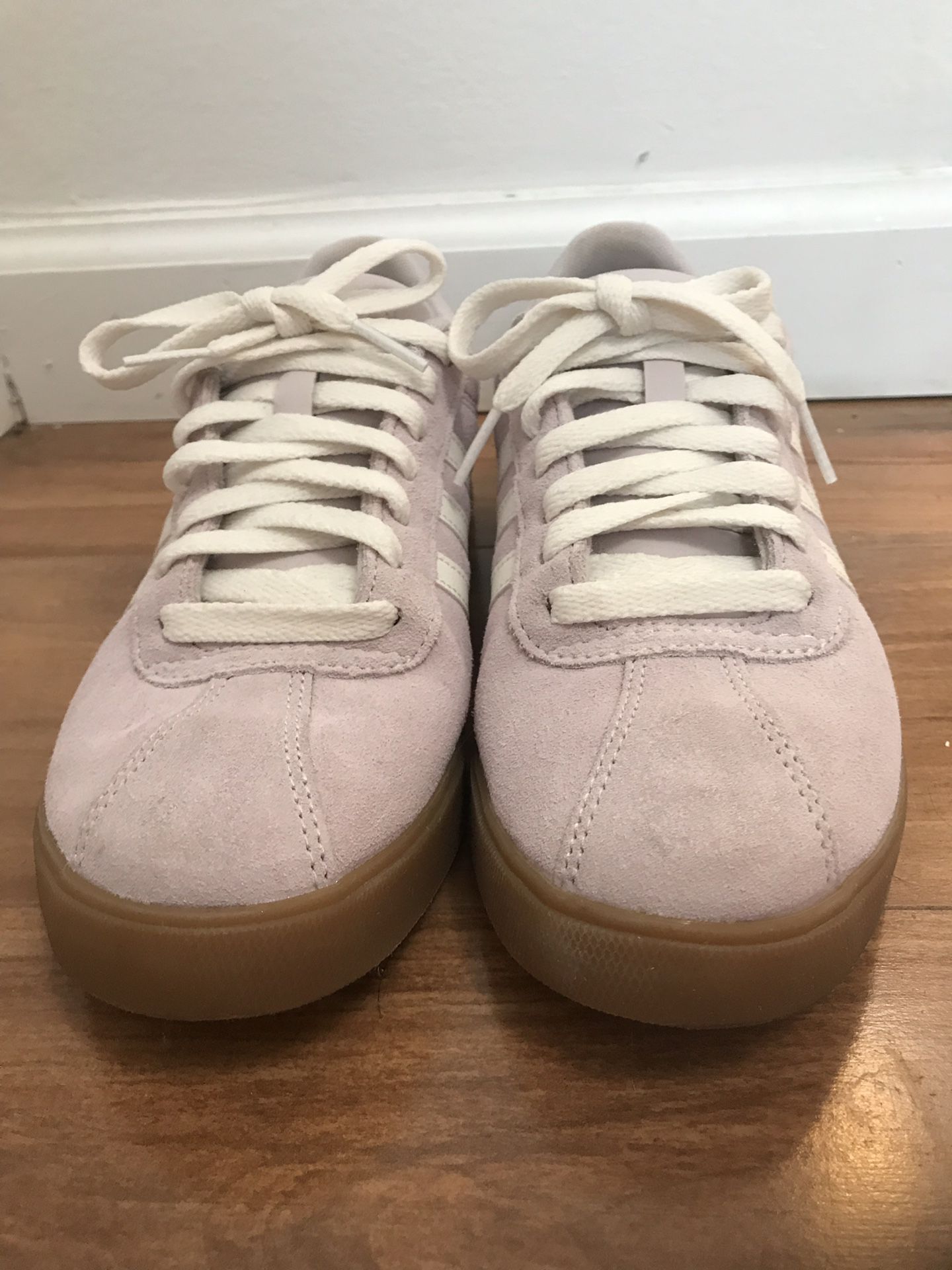 Adidas pink suede sneakers size 7 1/2
