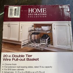 Double Tier Wire Pull Out Basket 