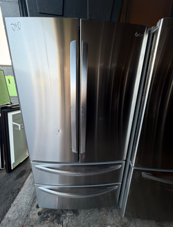 LG 4‑Door French Door Fridge – Stainless, Ice Maker, 36in