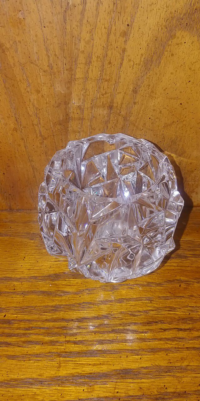 Tiffany & Company Rock Cut Crystal Votive/Tea Light