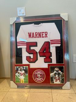 Fred Warner #54 Signed 49ers Framed Jersey