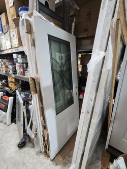 EXTERIOR DOUBLE DOOR IN FIBERGLASS .AVAILABLE IN LEFT AND RIGHT HAND SIZE :72”X 80”  Price $1299