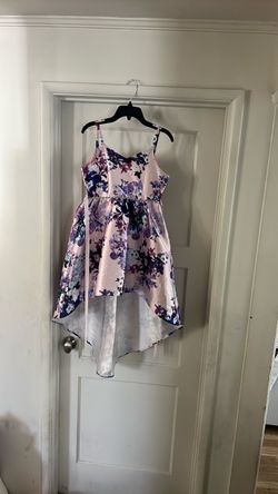 Floral High-Low Formal Dress