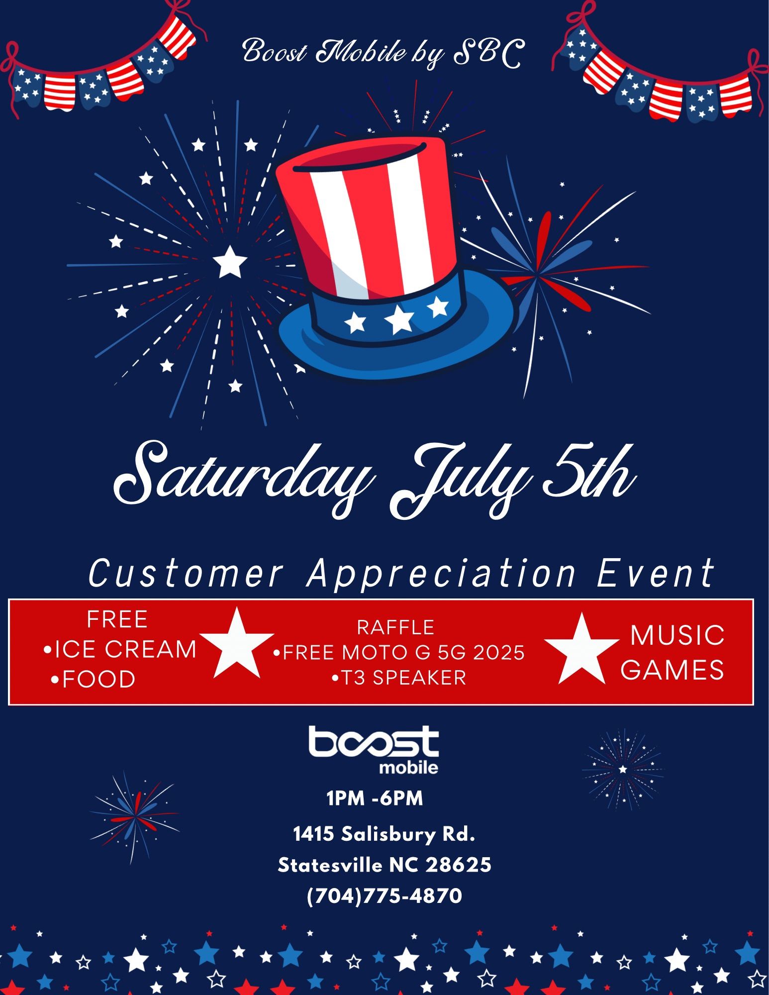 Customer appreciation event!🎆🎇