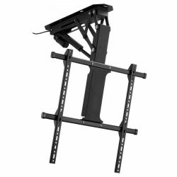 Motorized Ceiling TV Mount, TV Wall Mount for 32 to 65 Inch TV, Electric Adjustable Ceiling TV Mount, Motorized Flip Down TV Mount Bracket with Max VE