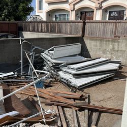 Free Scrap metal from garage door pickup