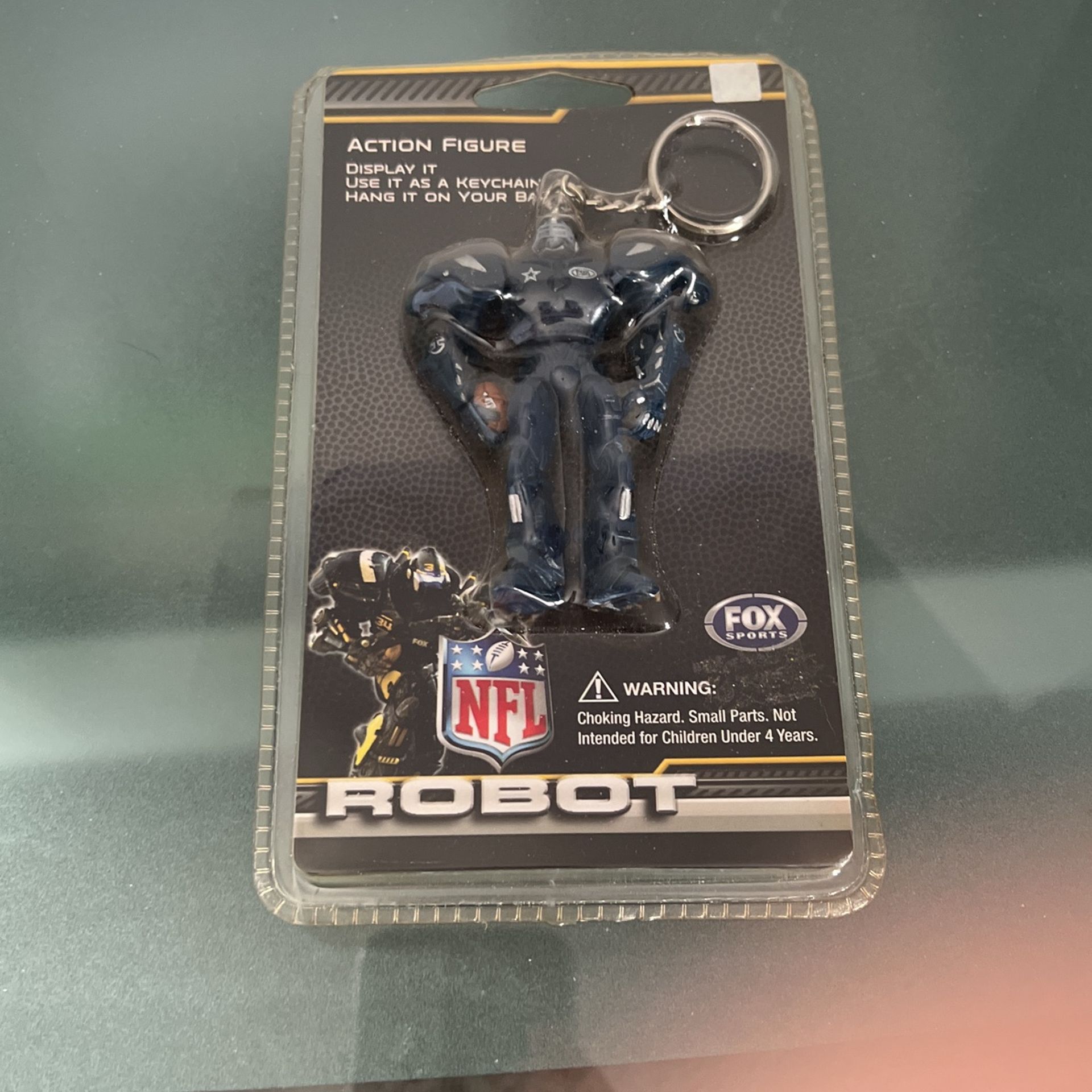 NFL Robot Action Figure Dallas Cowboys Keychain