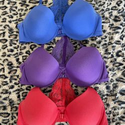 Angelina Racerback Lace Bras 3pack