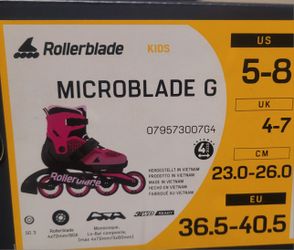 ROLLERBLADE Kids US 5-8 New In Box