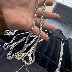 Heavy rope 925 silver chain 60G 22L