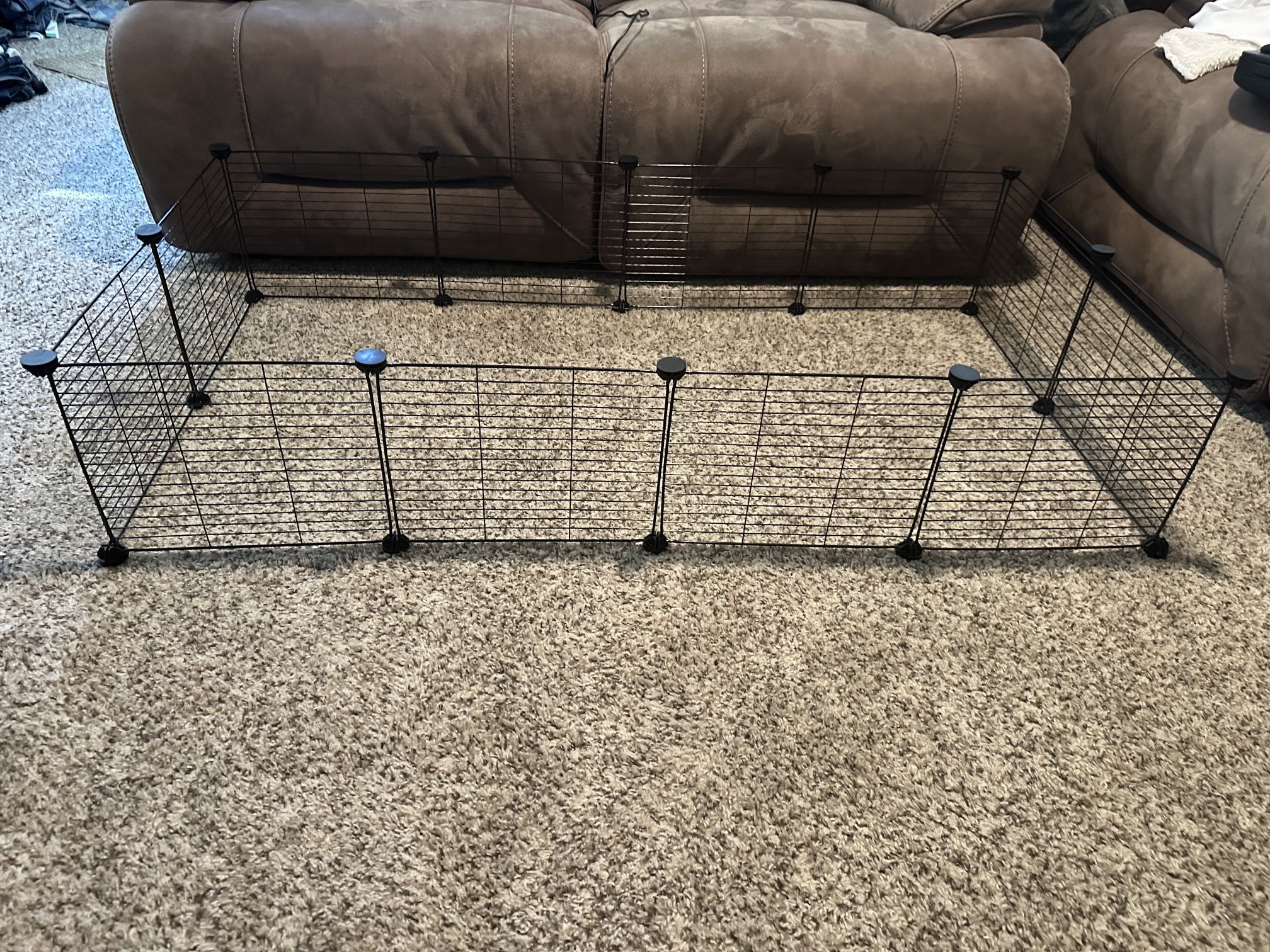 Tespo Black Wire Pet Playpen Rabbit Guinea Pig 56 X 28 X 11.5