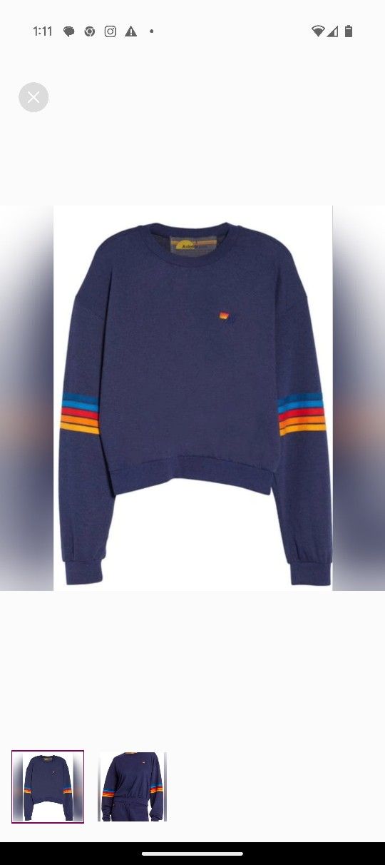 Aviator Nation Blue Sweatshirt