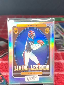 2024 Panini Prestige Andre Reed Living Legends Refractor #LL-ARD Buffalo Bills