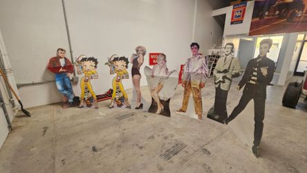 Life-Size Celebrity Cardboard Cutout Standees Set of 7