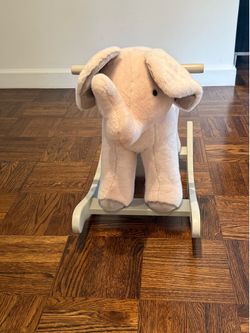 *USED* Monique Lhuillier Elephant Plush Nursery Rocker