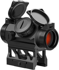 Feyachi 2MOA Red Dot Sight - V30 1x20mm Compact Red dot Optics with Motion Awake Low Profile and Absolute Co-Witness Mount, Flip Up Lens Covers and An