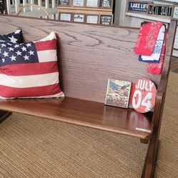 Solid Wood Vintage Church Pew