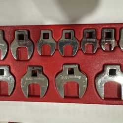 Snap -on 11 Pieces Open end Crowsfoot Set