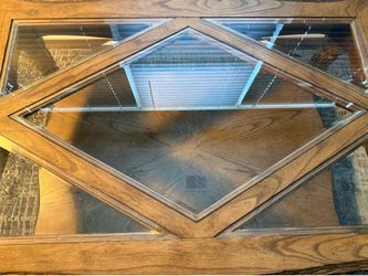 Carved coffee table