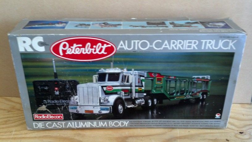Remote Controlled Peterbilt Auto Carrier Truck Vintage Shinsei Corp