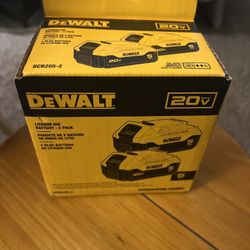 DEWALT 20V MAX 5Ah Batteries (2-Pack) – NEW
