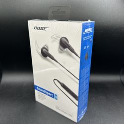 New* Bose SoundSport IE Headphones (contact info removed) Charcoal Black - SEALED