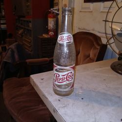 Vintage Pepsi Cola Bottle No Chips