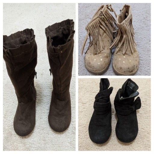 Little Girls Boots Size 10