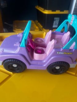Fisher-Price Little People Barbie Jeep Toy