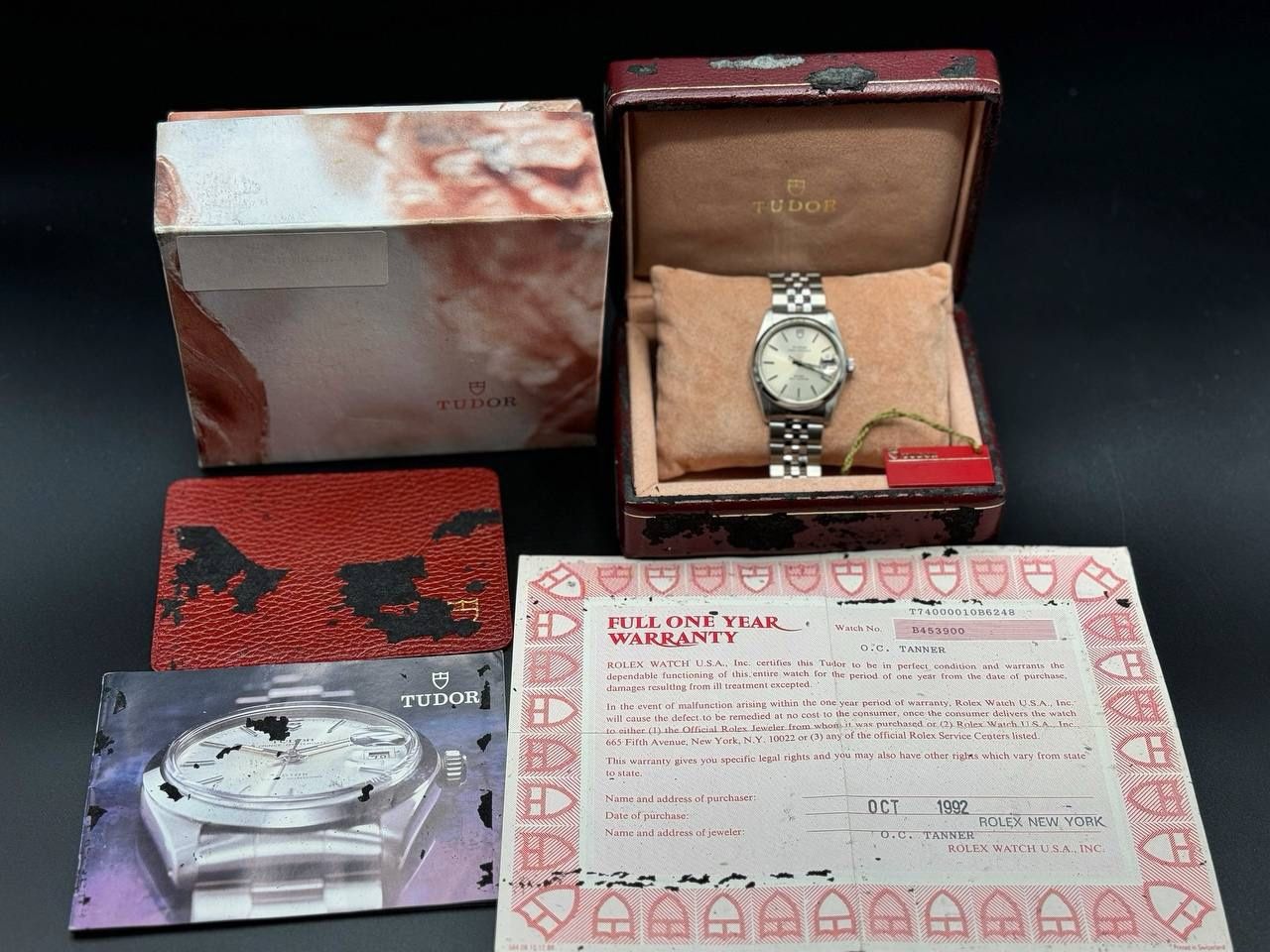 Tudor Prince Date 74000, Mens Stainless Steel jubilee bracelet, Automatic Watch Box & Papers 1992 Full Set!!
