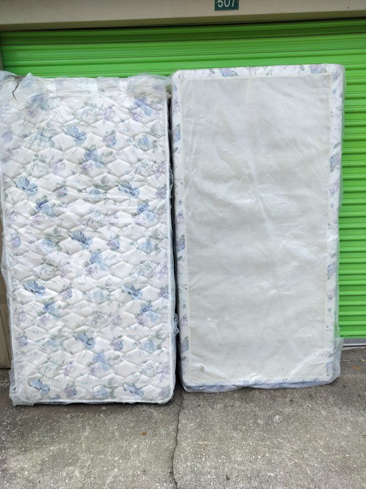 Twin Mattress And Box Spring (New)